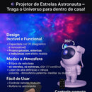 A30 -Astronauta Projetor Galáxia – Luminária de Estrelas com Nebulosa