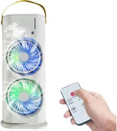 Climatizador Ventilador Duplo Portátil com Umidificador e LED