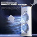 Climatizador Ventilador Duplo Portátil com Umidificador e LED