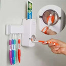 👉 Dispensador Automático de Pasta de Dente com Porta Escovas