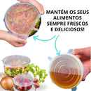 Tampas de Silicone Ajustáveis – Kit com 6 Tamanhos
