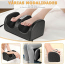A22 - Massageador Shiatsu Profissional para Pés e Pernas com Calor + 20 Adesivos Detox