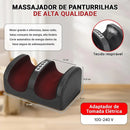 A22 - Massageador Shiatsu Profissional para Pés e Pernas com Calor + 20 Adesivos Detox