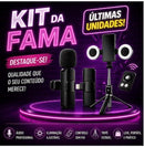 Kit Influencer Pro Elite™ – Tripé da Fama com Luz + Microfone GRÁTIS