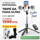 Kit Influencer Pro Elite™ – Tripé da Fama com Luz + Microfone GRÁTIS