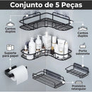 Suporte Organizador para canto e parede 5pcs Multiuso Droopstore